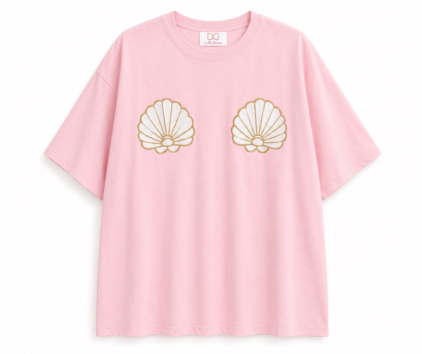 Pink Mermaid Oversized Tee