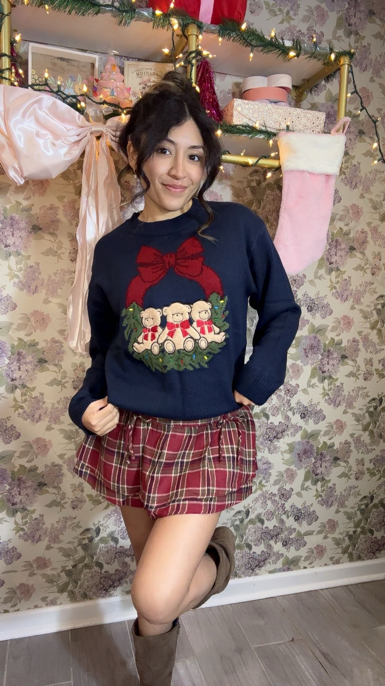 Teddy Bow Sweater