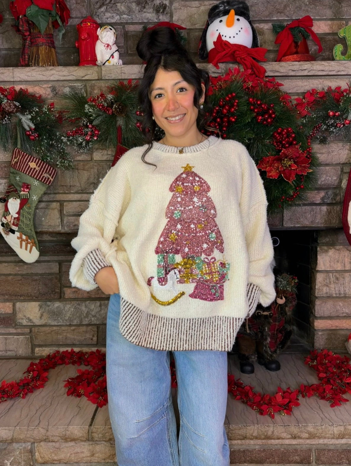 Peppermint Sparkle Sweater