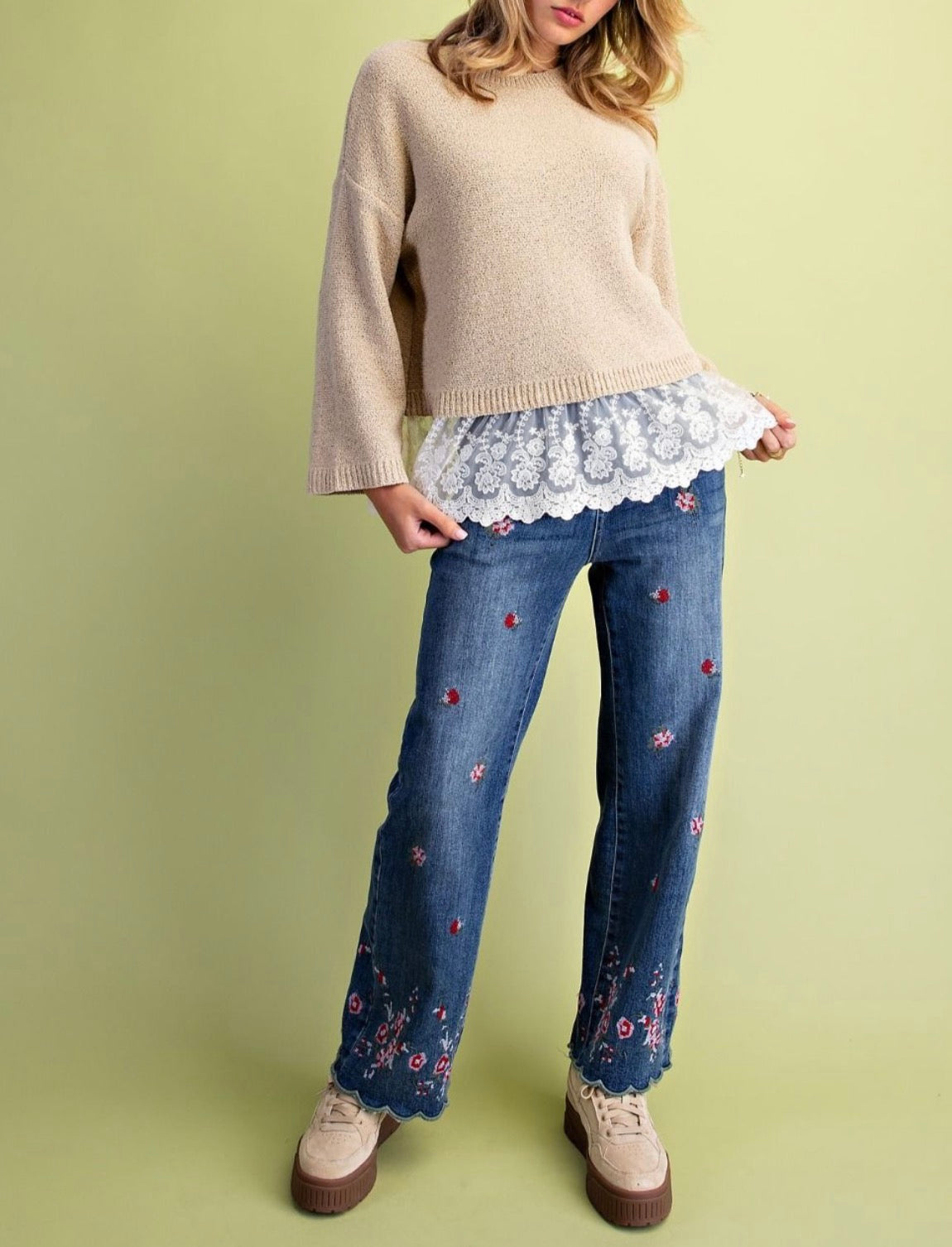 Vanilla Lace Daydream Sweater