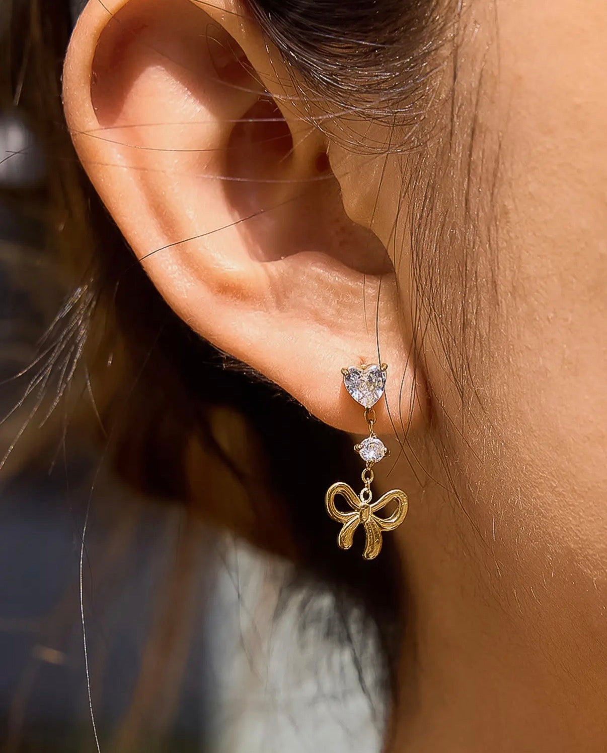Sweetheart Bow Earrings