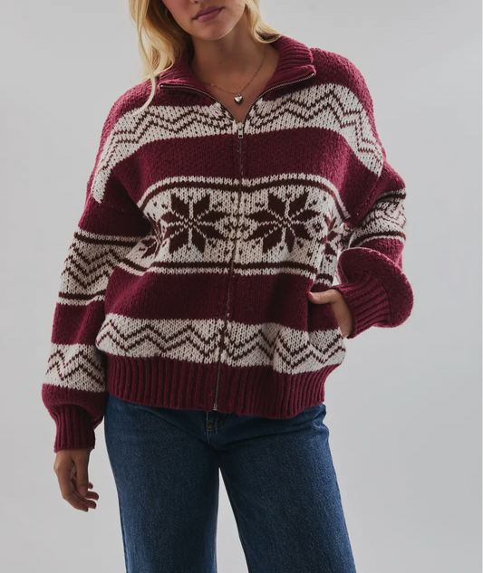 Winter Merlot Sweater