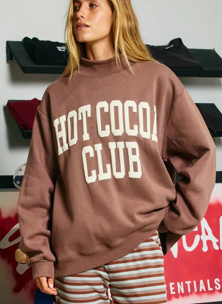 Hot Cocoa Club Mockneck