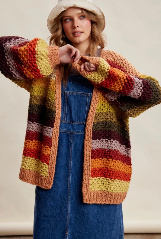 Autumn Sunset Knit Cardigan
