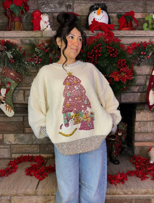 Peppermint Sparkle Sweater