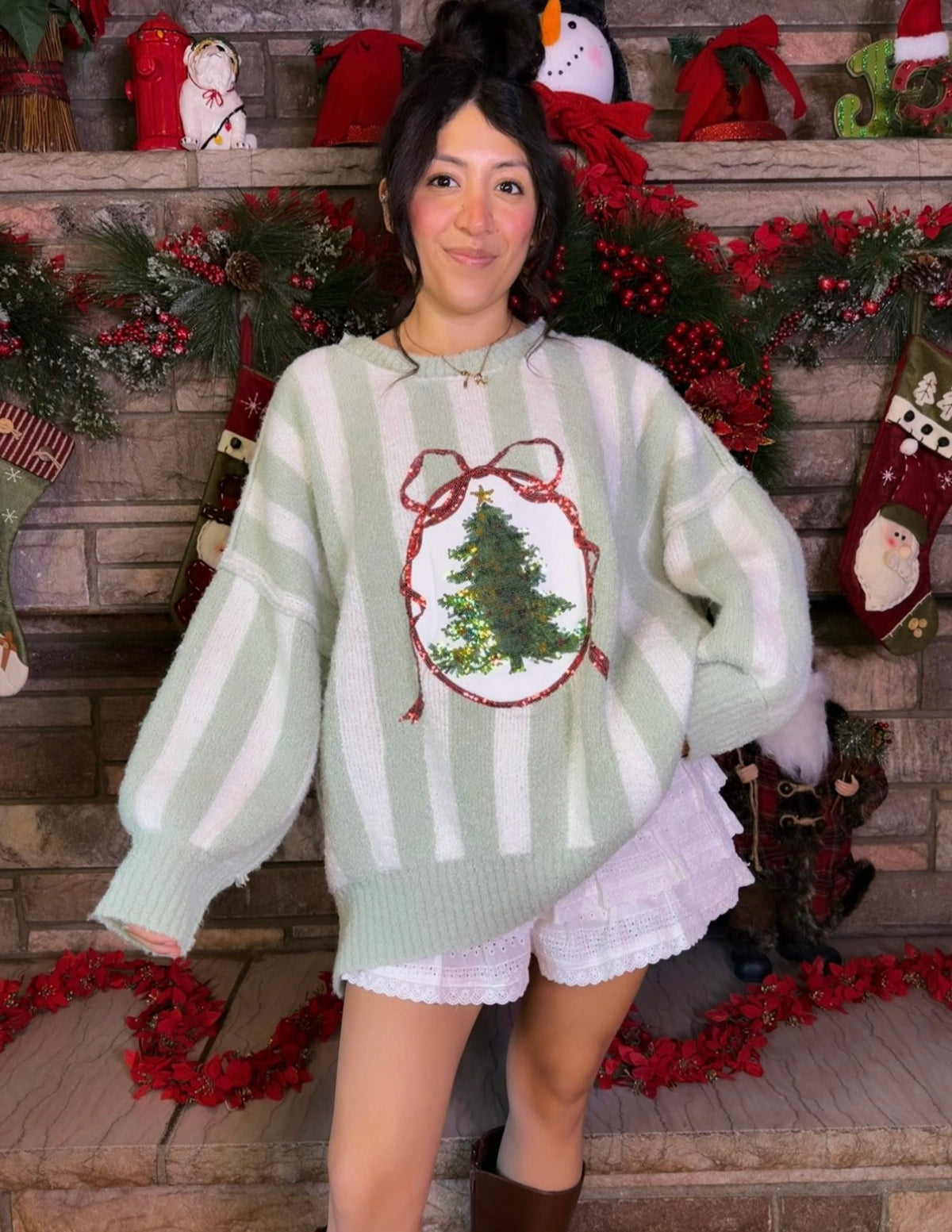Mistletoe Meadow Sweater