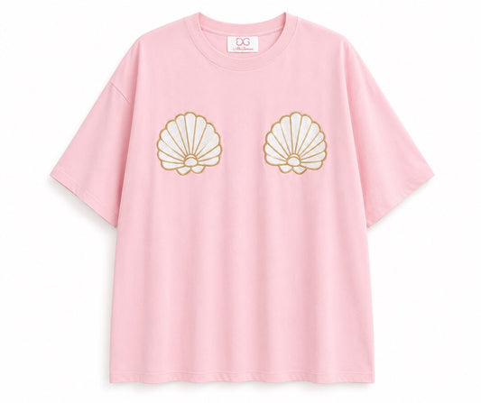 Pink Mermaid Oversized Tee