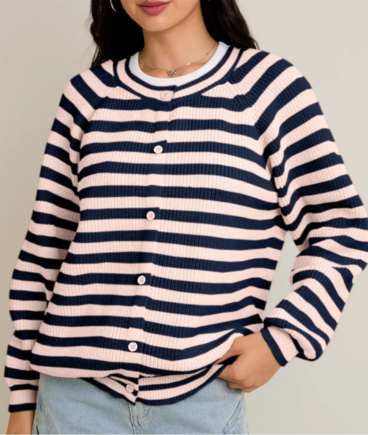 Candy Cane Blush Cardigan