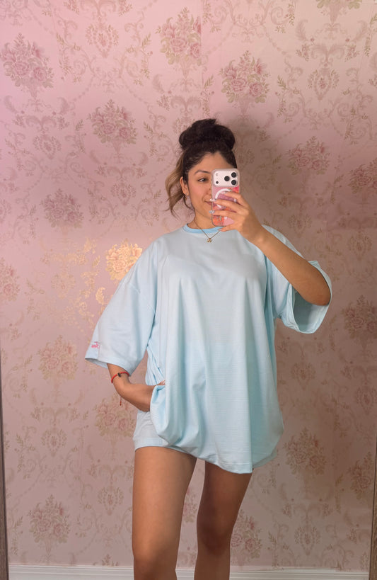 Ocean Blue Striped Lounge Set 🩵