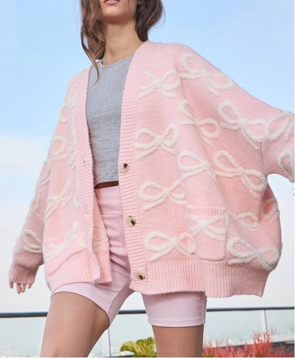 Wrapped in Pink Cardigan