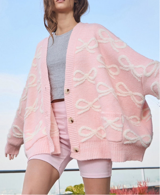 Wrapped in Pink Cardigan