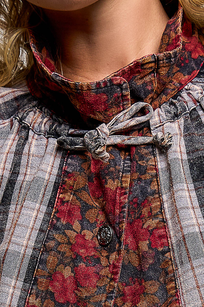 Havest Rose Patched Shacket