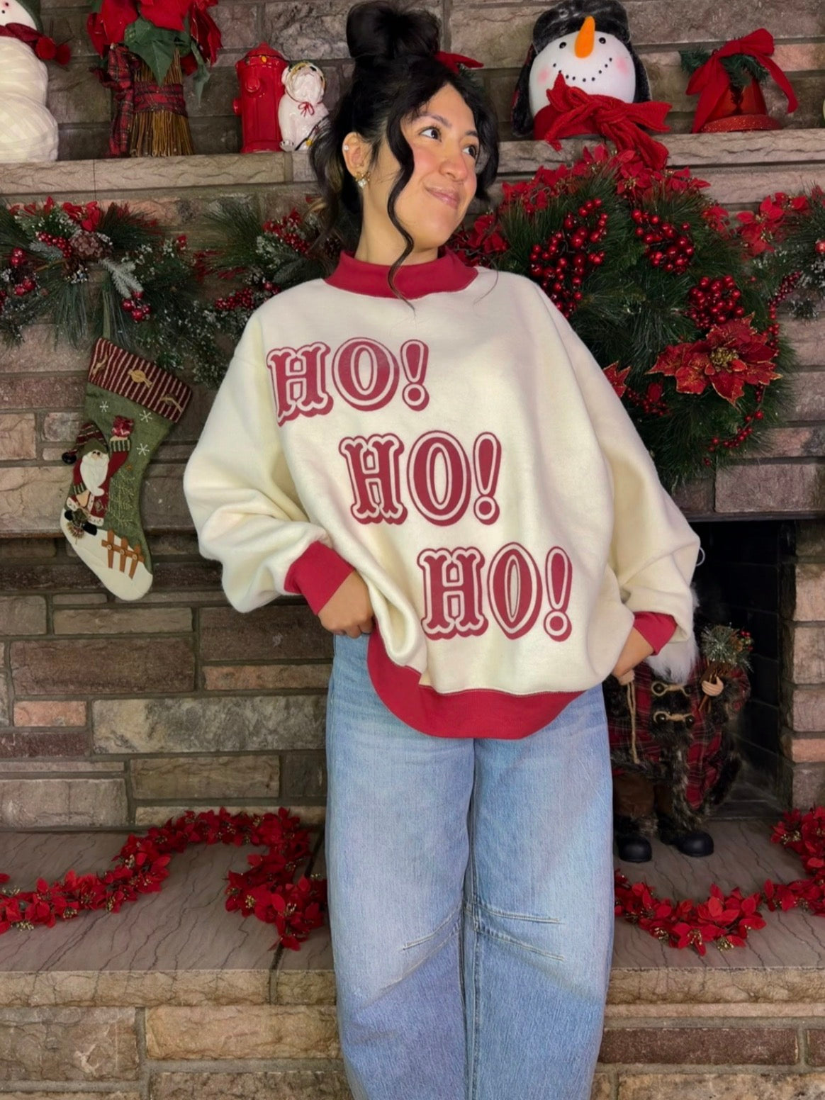 Ho! Ho! Ho! Reversible Mockneck 🎅🏼