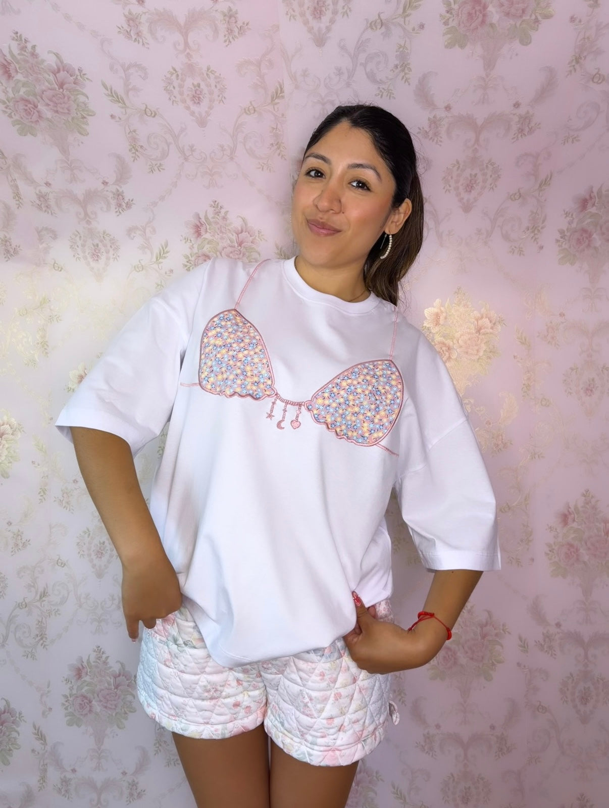 Floral Bikini Tee