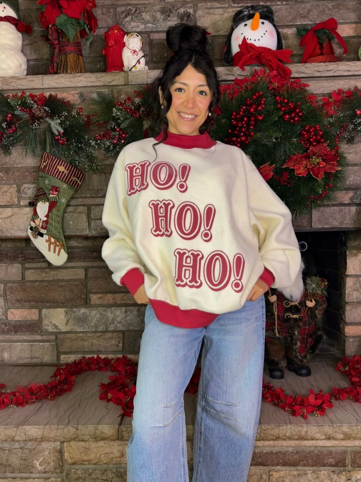 Ho! Ho! Ho! Reversible Mockneck 🎅🏼