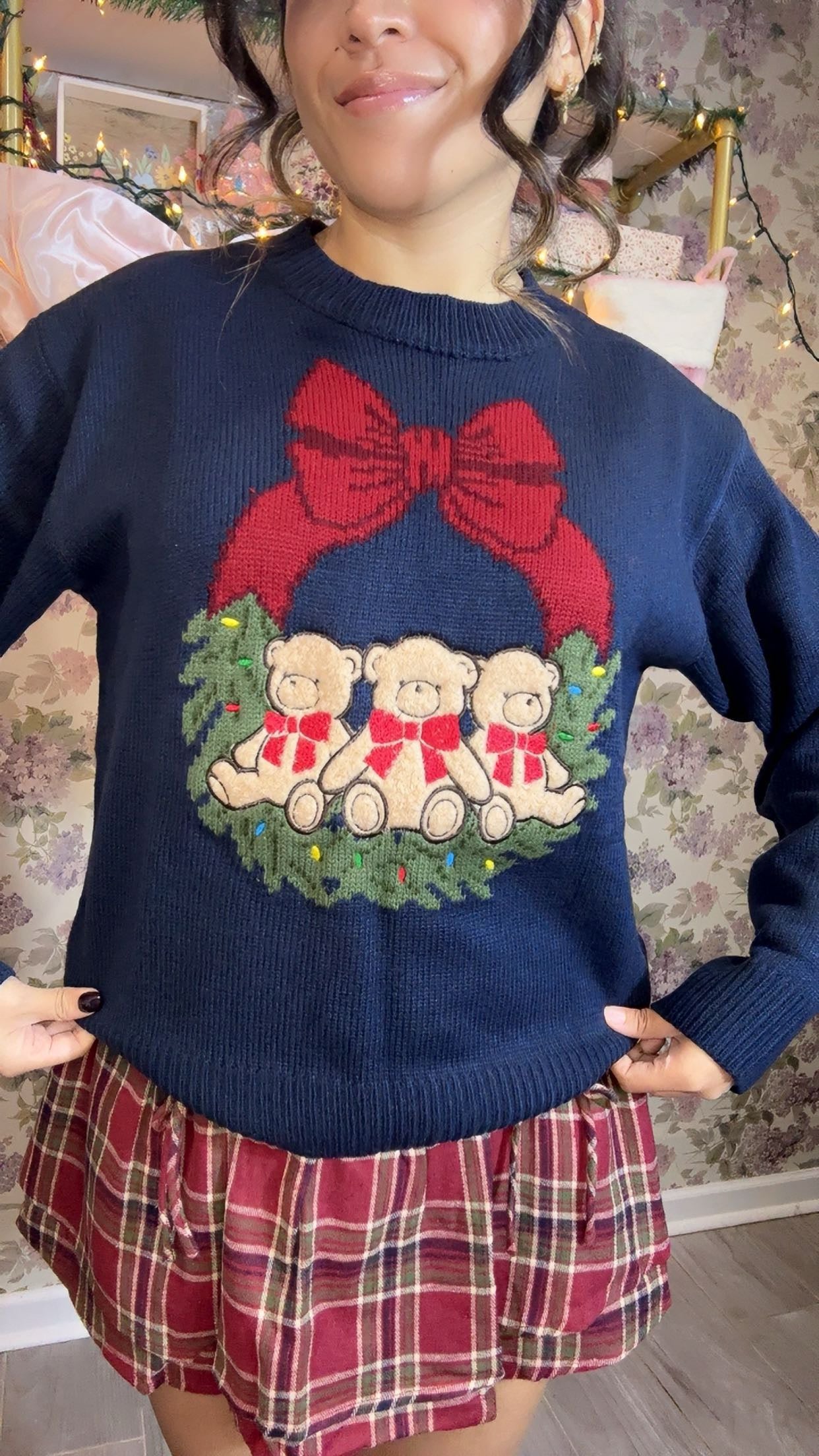 Teddy Bow Sweater