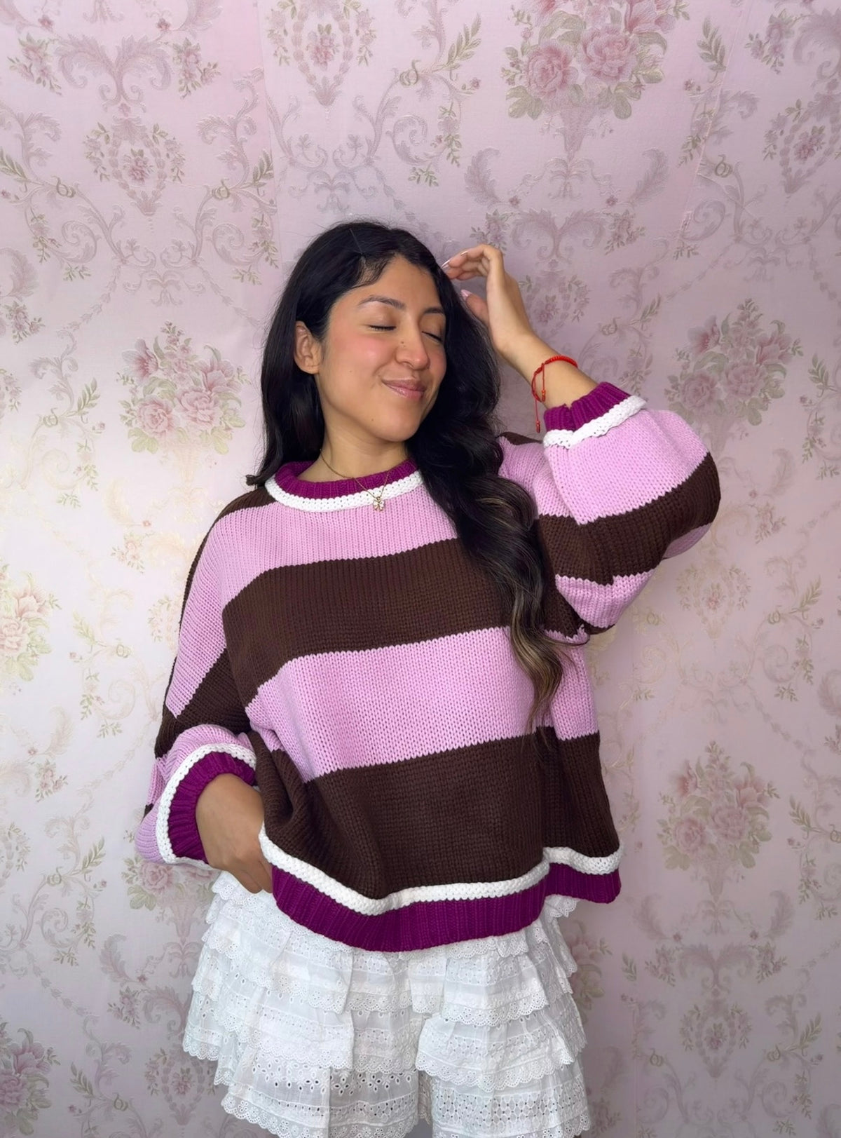 Raspberry Truffle Sweater