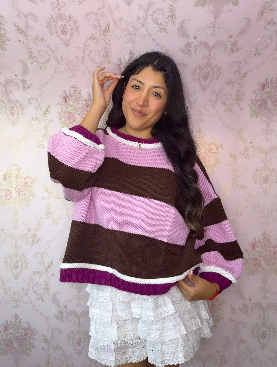 Raspberry Truffle Sweater