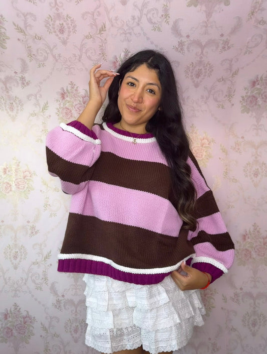 Raspberry Truffle Sweater