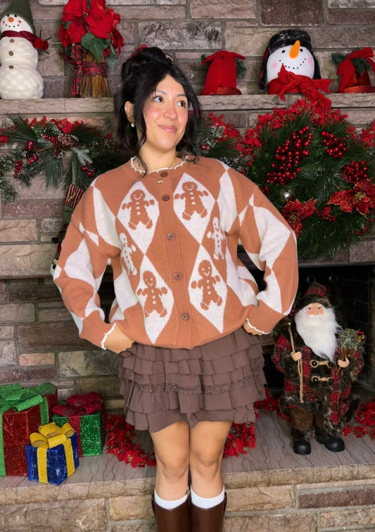 Gingerbread Lane Argyle Cardigan