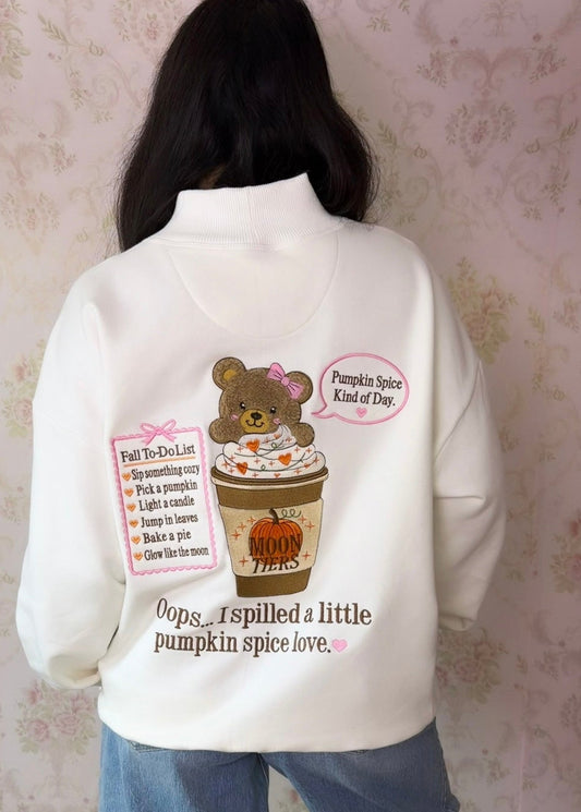 Pumpkin Spice Cutie Bear Mockneck 🧸🎀☕️🍂 PREORDER SEPT 12