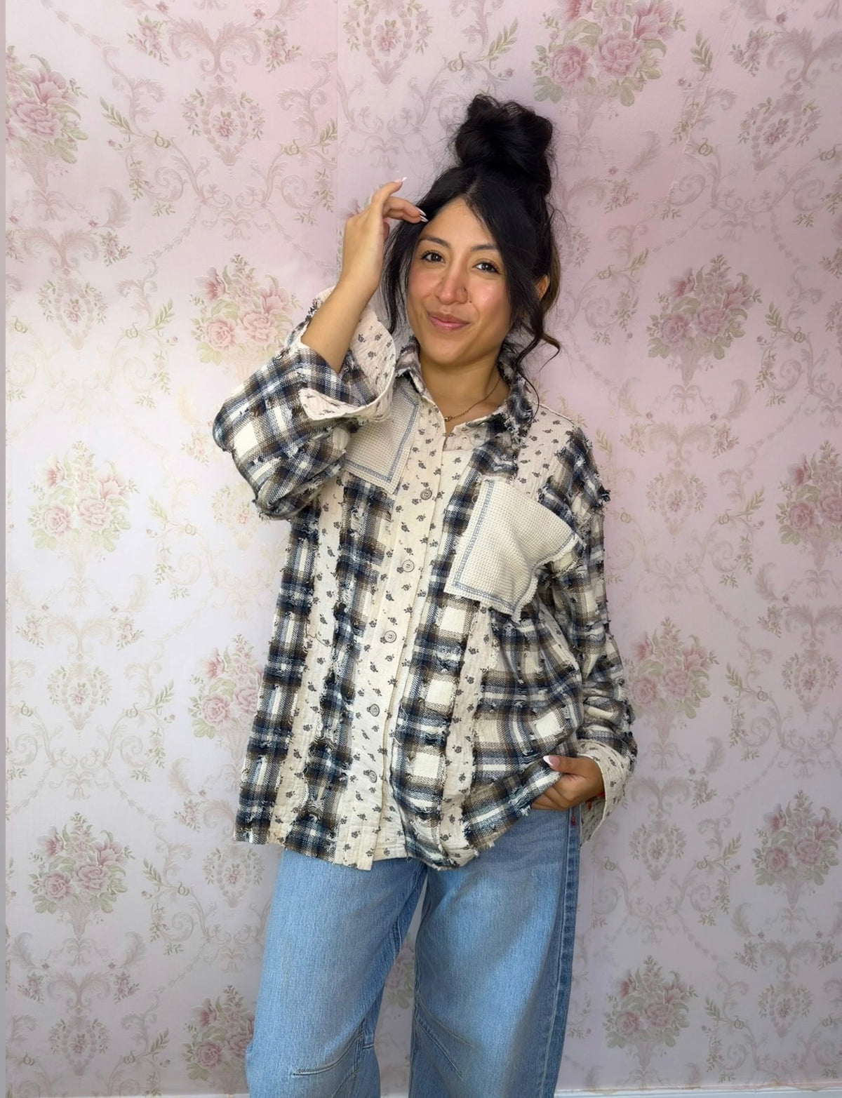 Blueberry Latte Flannel 🫐🤎