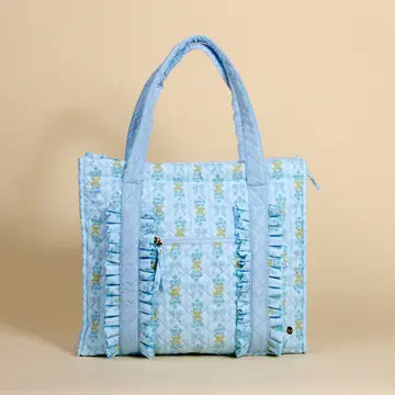 Baby Blue Blossom Tote