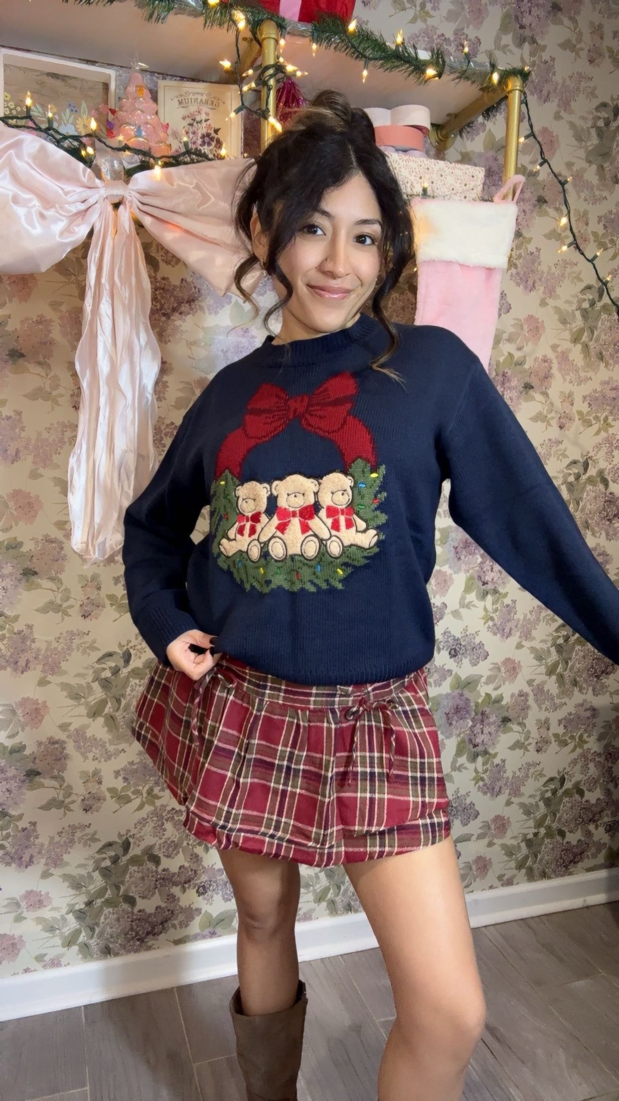 Teddy Bow Sweater