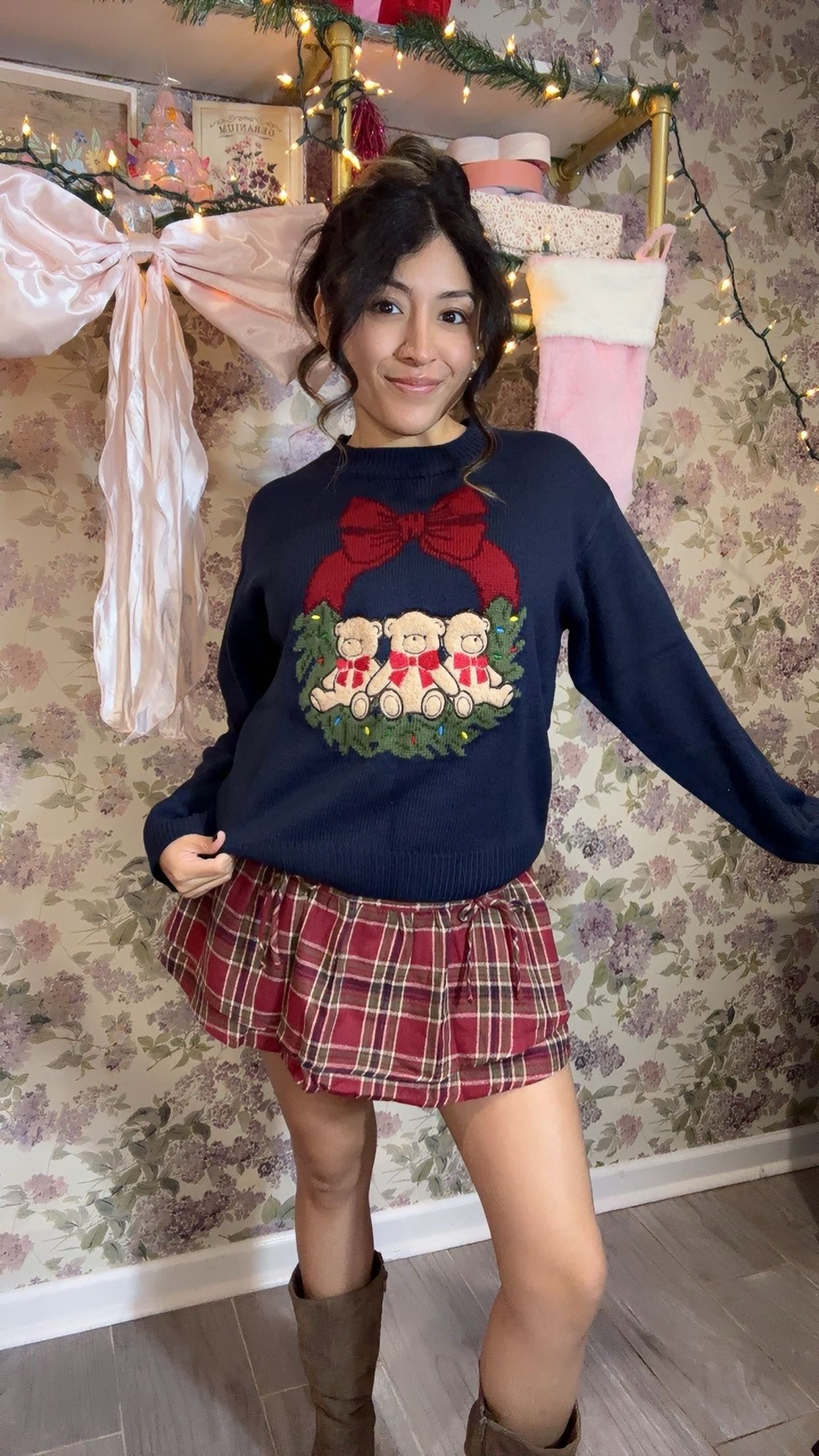 Teddy Bow Sweater