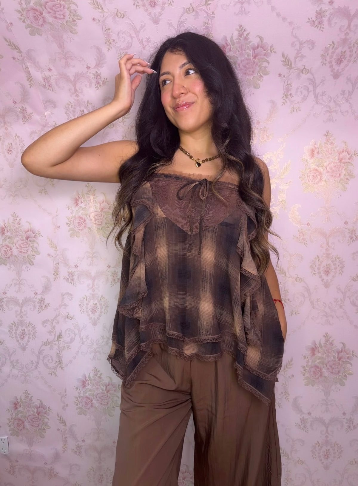 Autumn Romance Lace Top
