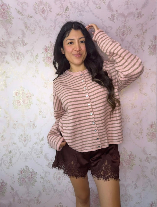 Rosy Latte Cardigan