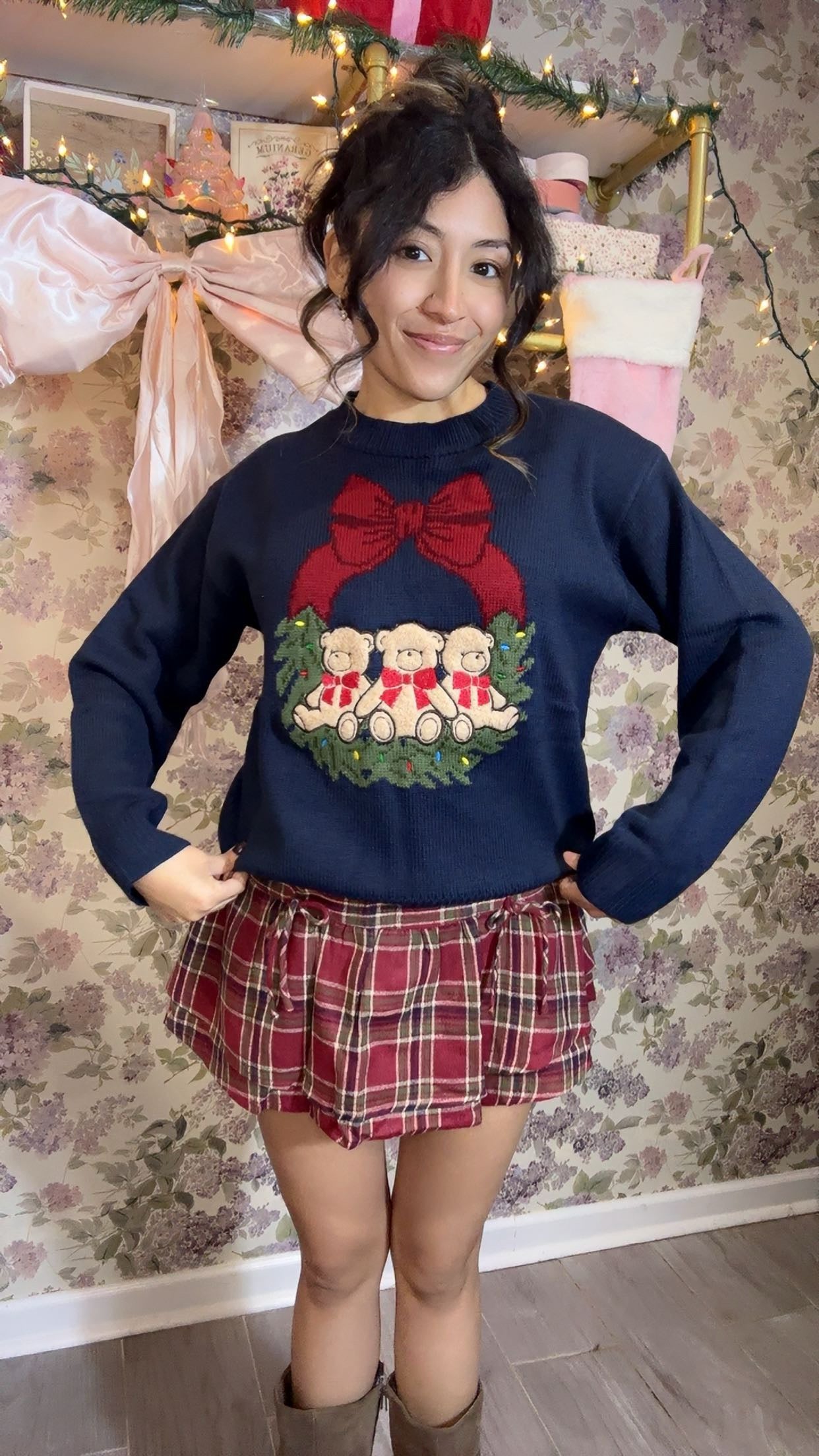 Teddy Bow Sweater