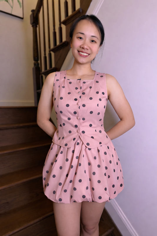 Rosé Dottie Set