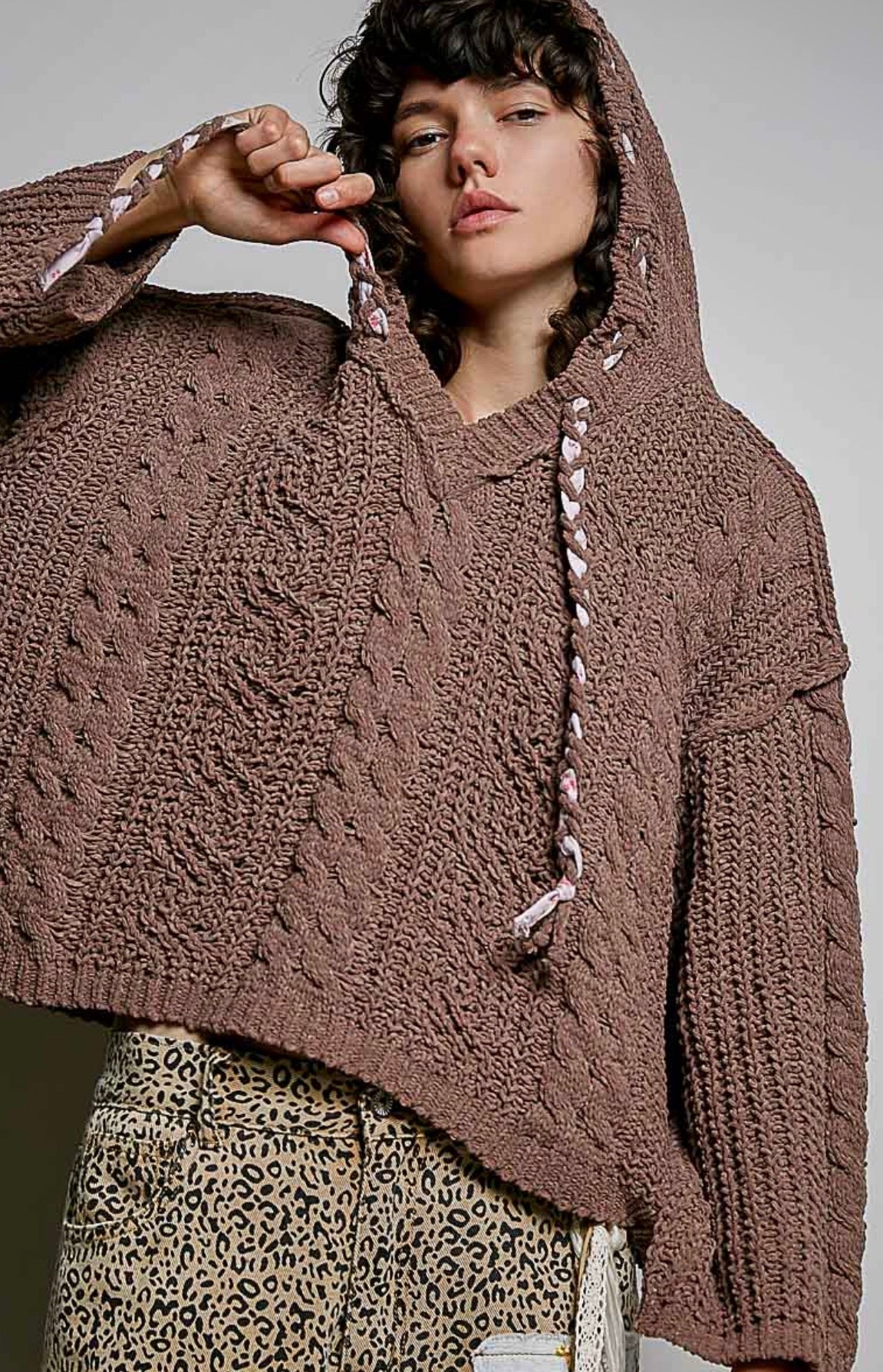 POL Chocolate Strawberry Knit Sweater 🍫🍓
