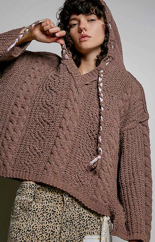 POL Chocolate Strawberry Knit Sweater 🍫🍓