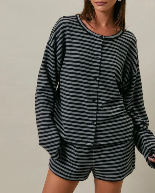 Moonlit Striped Lounge Set