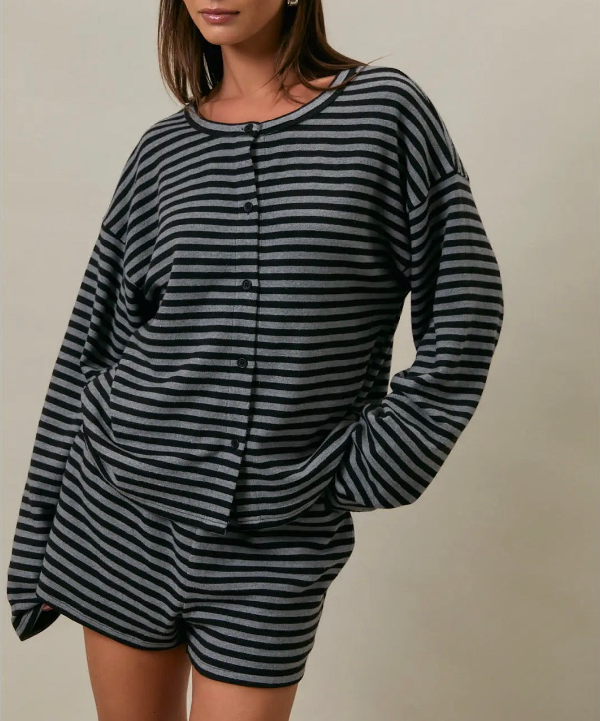 Moonlit Striped Lounge Set