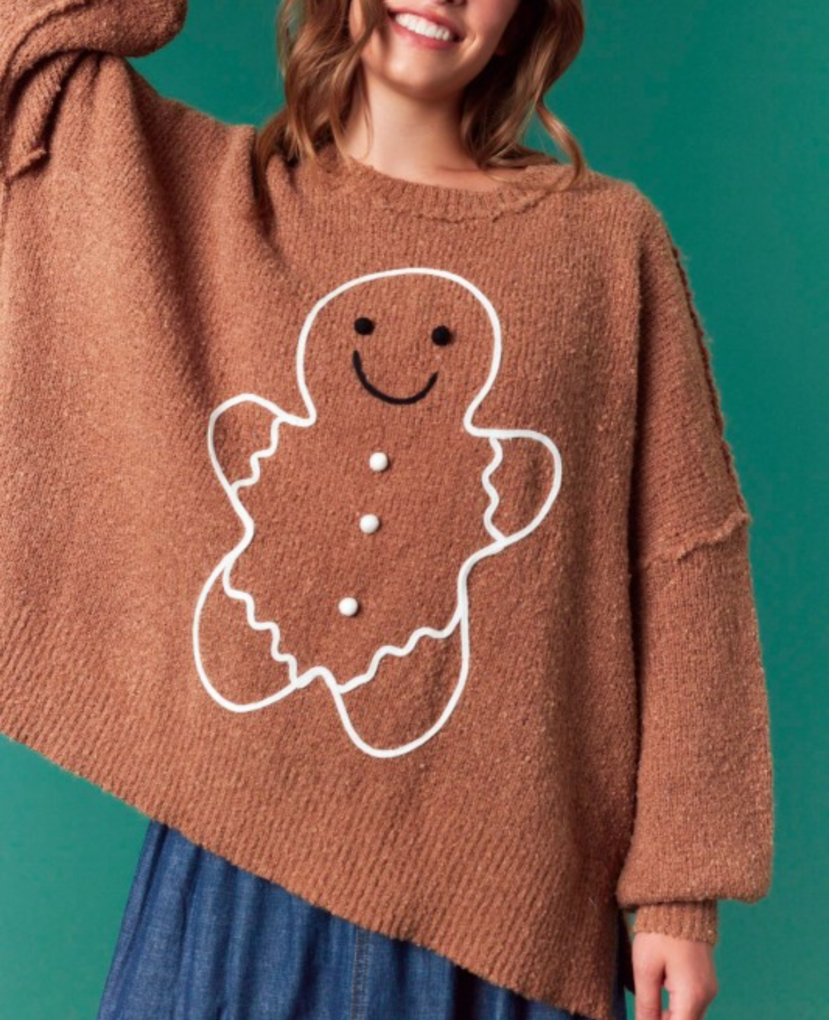 Gingerbread Oversized Sweater