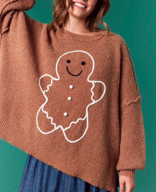 Gingerbread Oversized Sweater