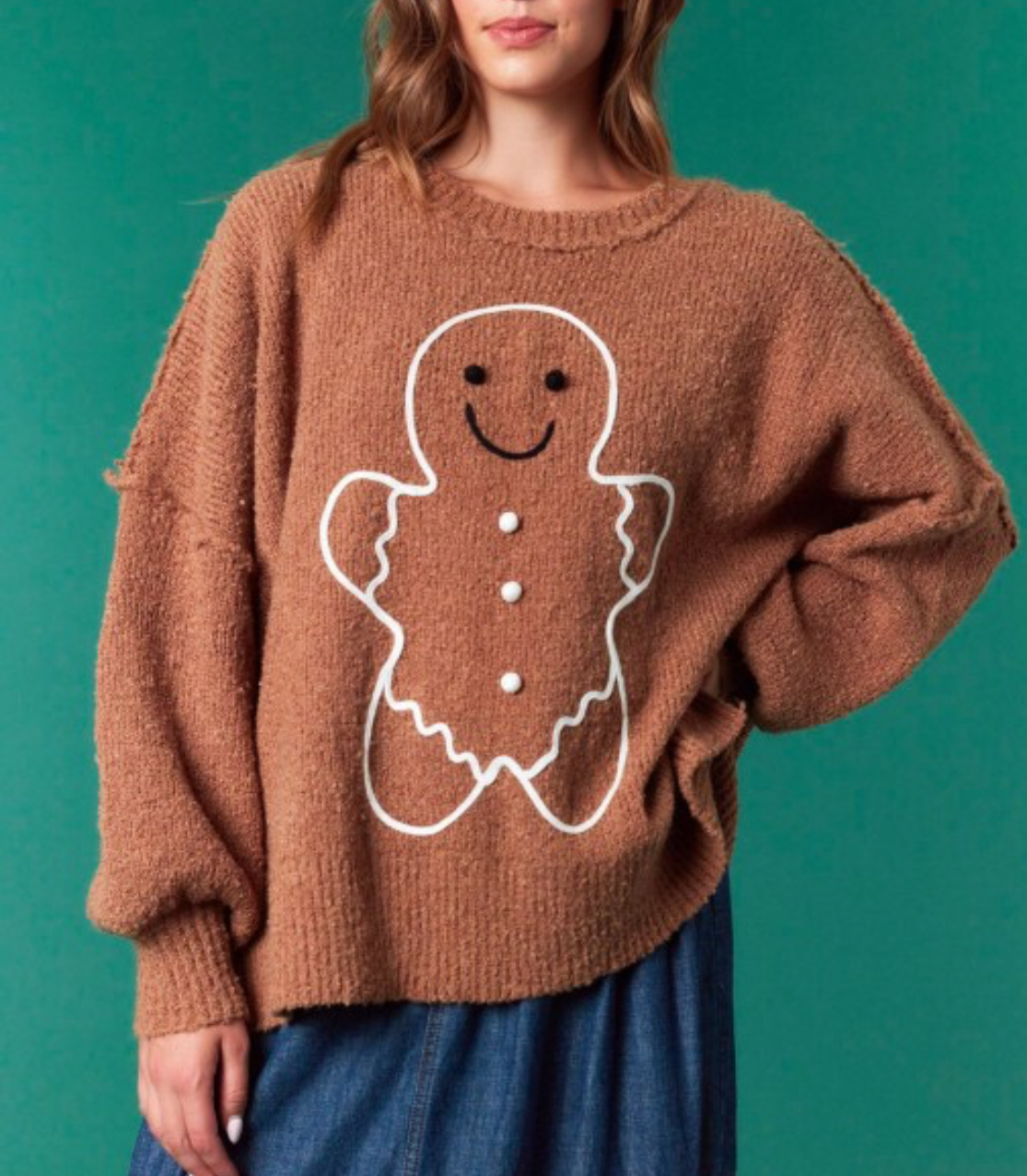 Gingerbread Oversized Sweater