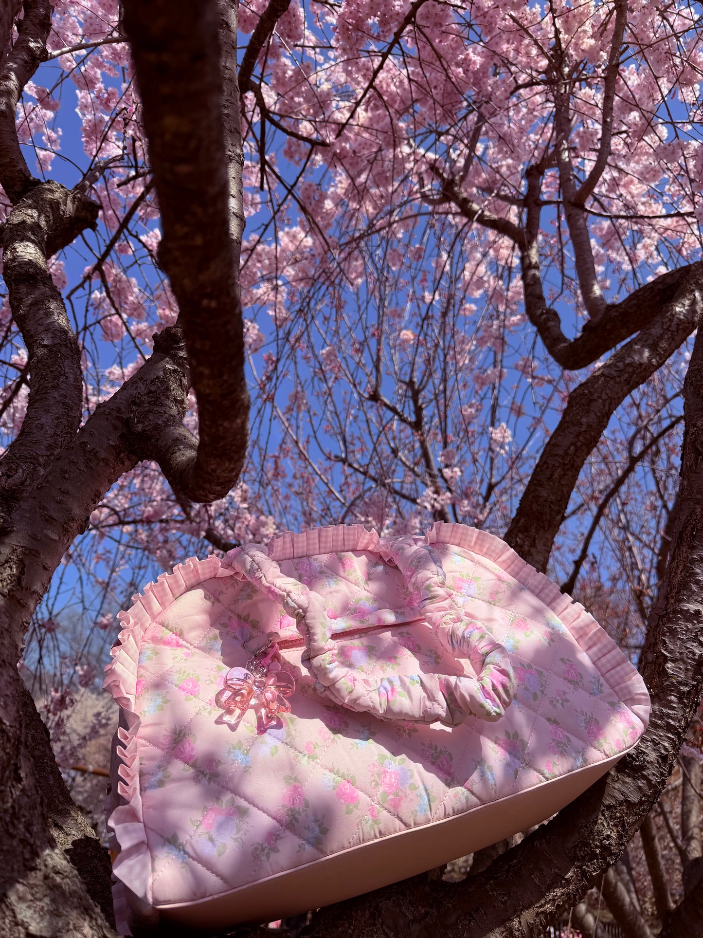 Pink Angel Bag and Makeup Pouch BUNDLE
