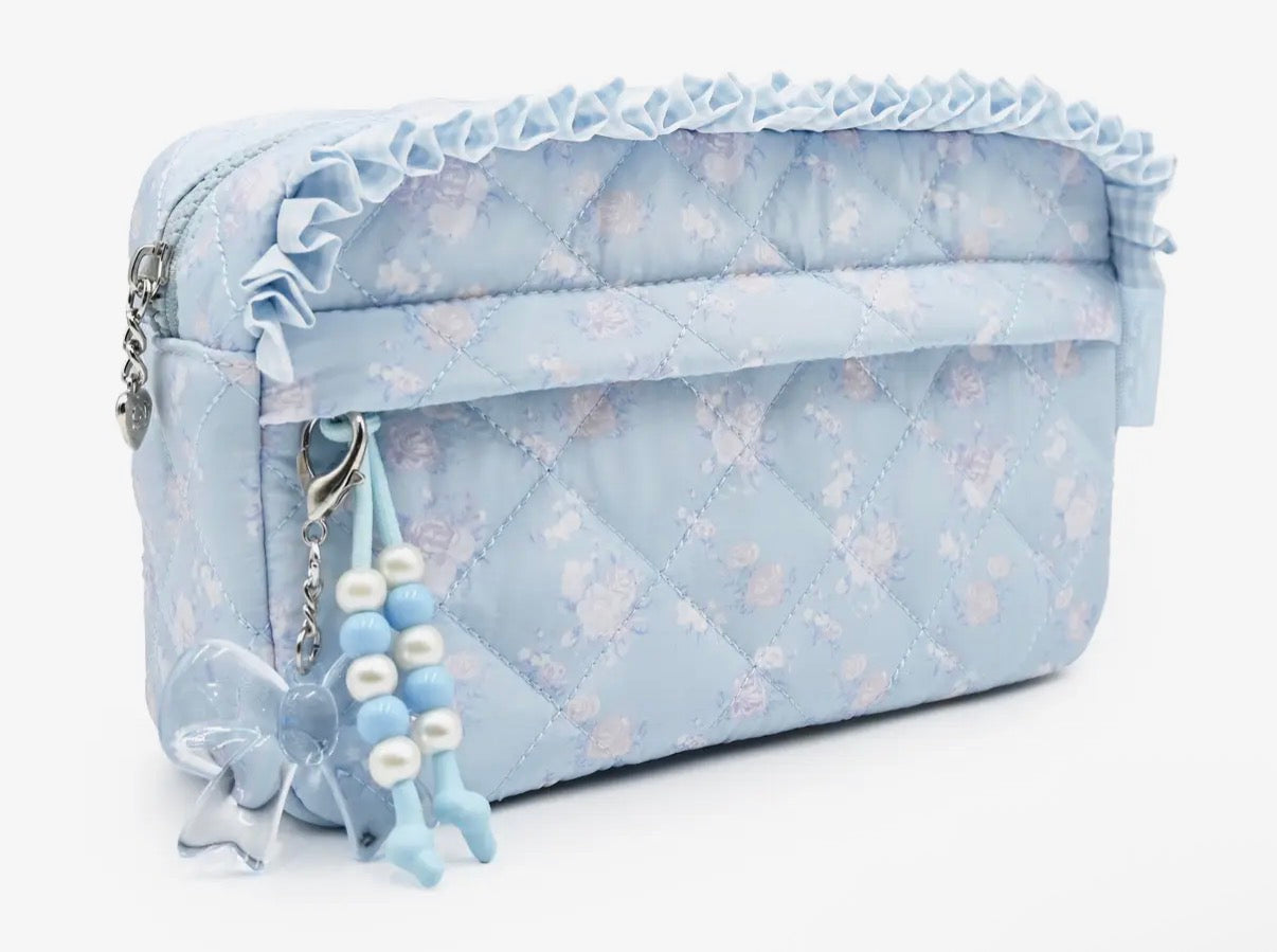 Blue Dreams Angel Bag and Makeup Pouch BUNDLE