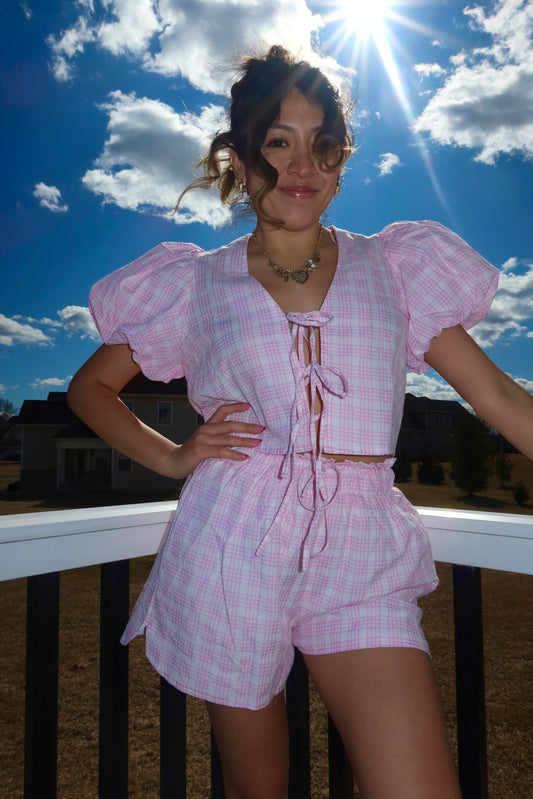 Sweetheart Plaid Set