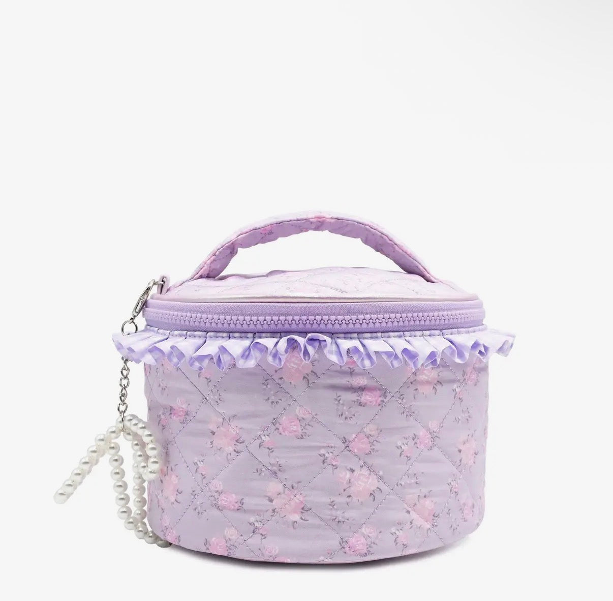 Lavender Love Letter Quilted Bag and Round Glam Bag BUNDLE