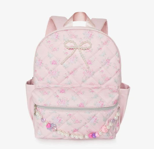 Pink Rose Garden Backpack