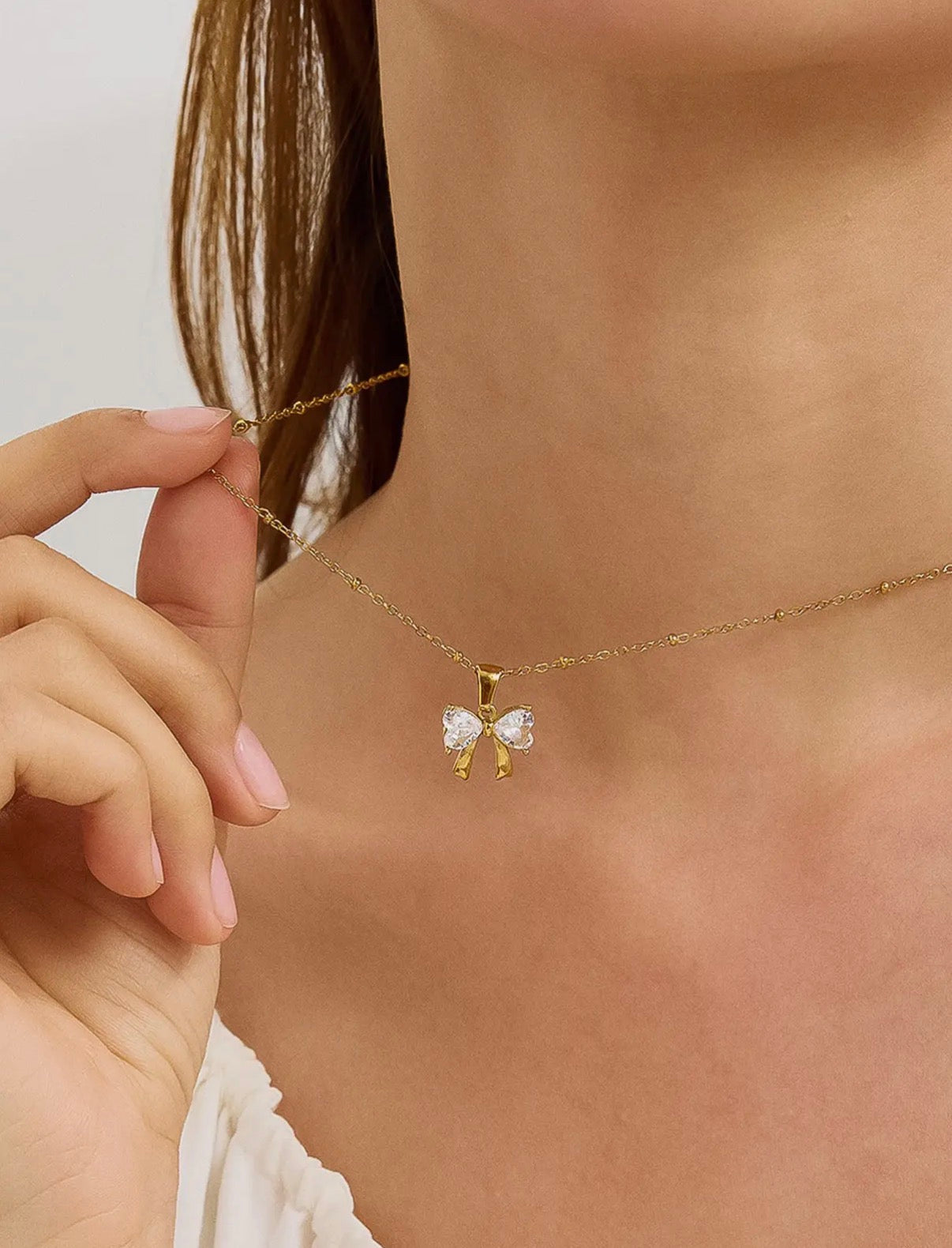 Sweetheart Bow Necklace