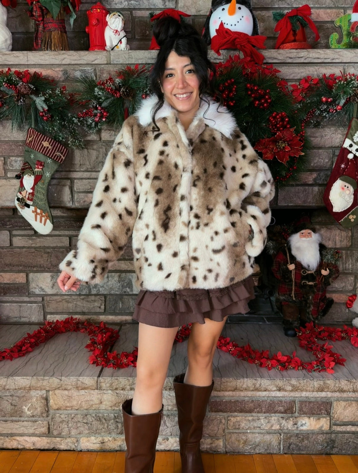 Snow Kissed Deer Coat