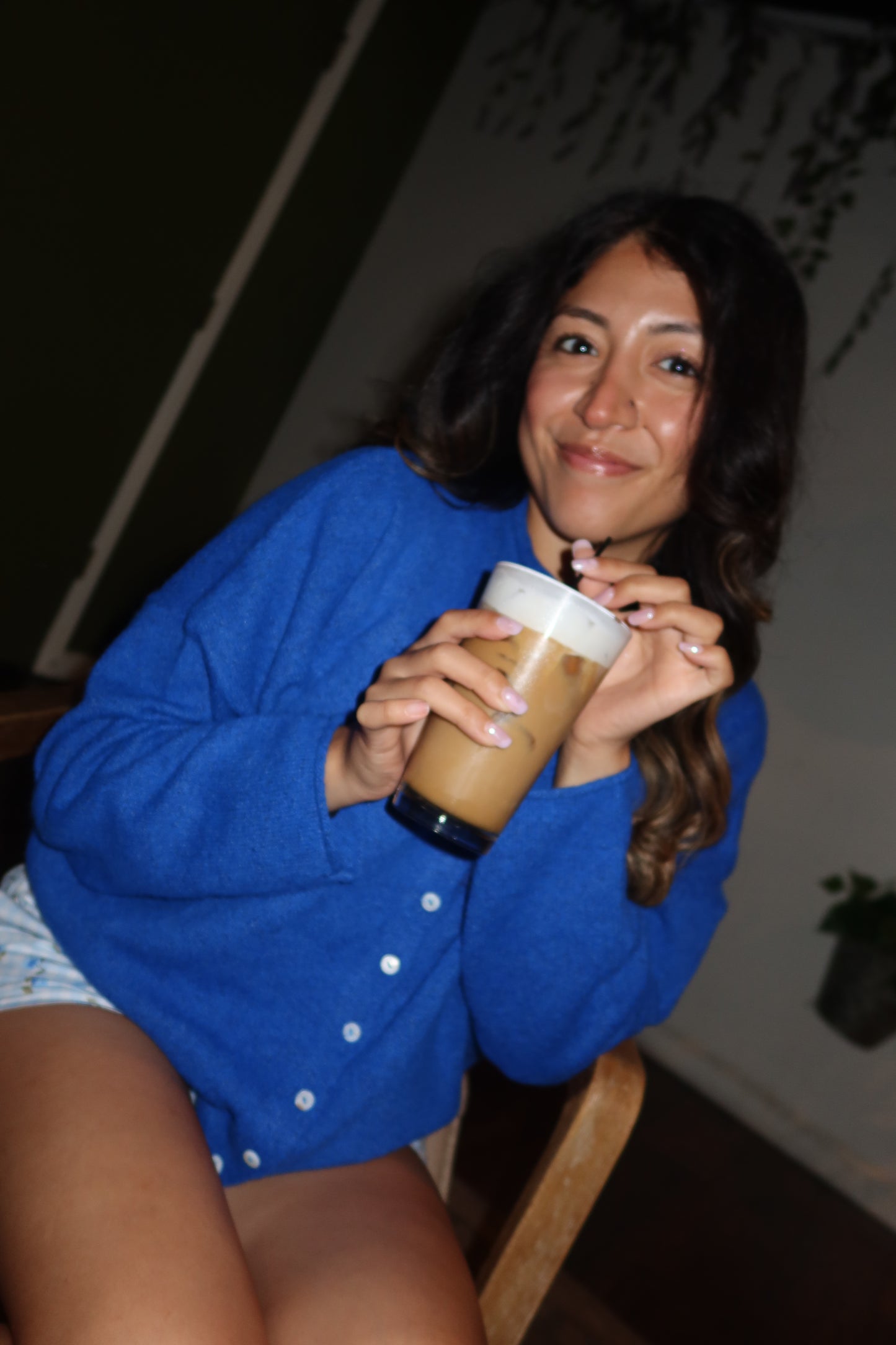 The Sweetheart Cardigan – Blueberry 🫐