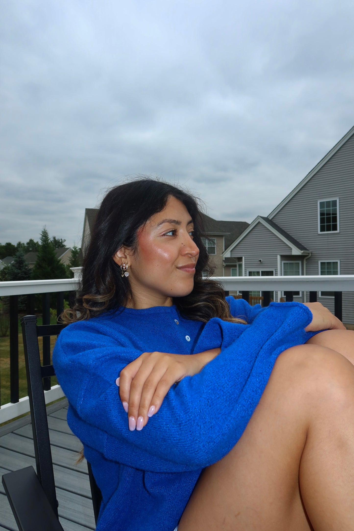 The Sweetheart Cardigan – Blueberry 🫐