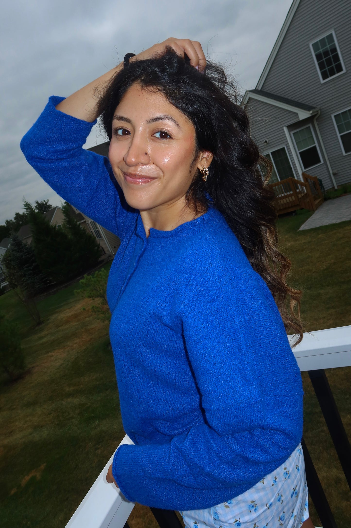 The Sweetheart Cardigan – Blueberry 🫐